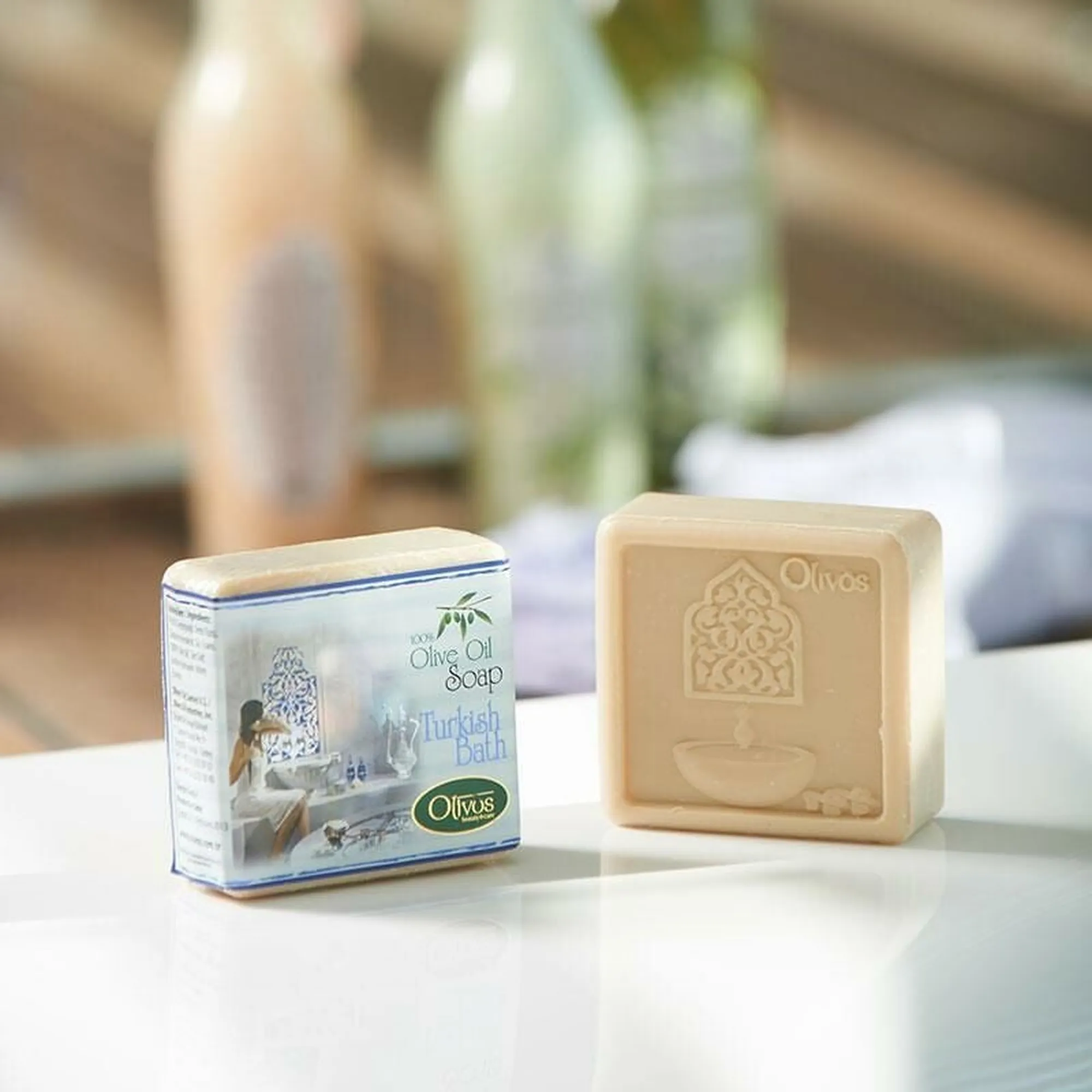 Olivos Turkish Hammam Olive Oil Soap, 4.44 oz.