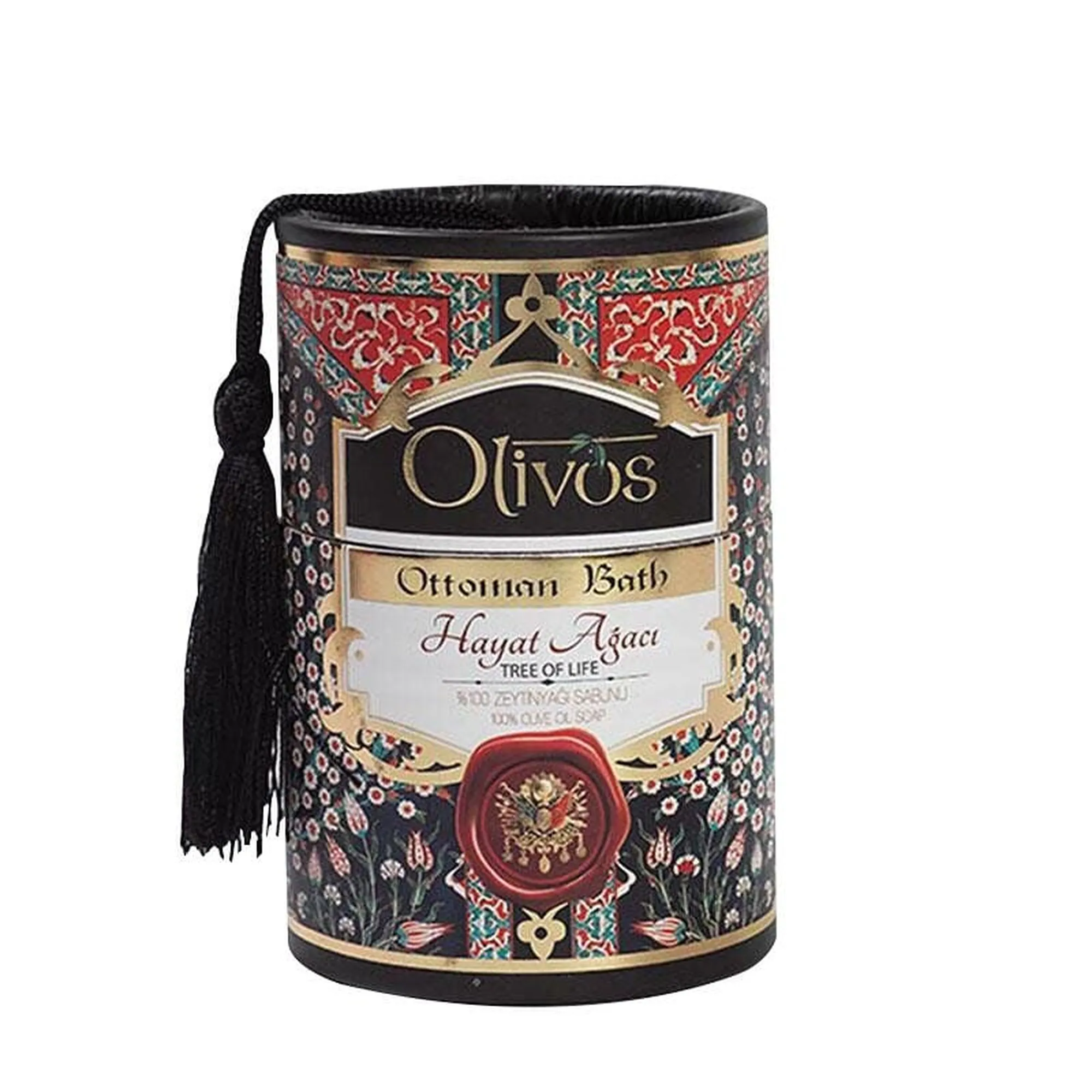 Olivos Ottoman Hammam Tree of Life Olive Oil Soap, 2 × 3.53 oz.