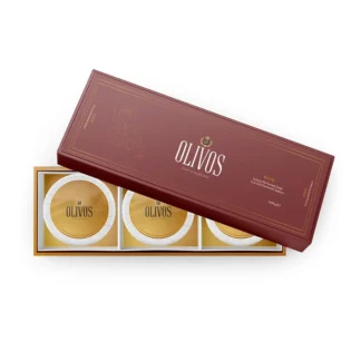 Olivos Luxury Rose Olive Oil Soap, 3 × 3.53 oz.