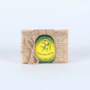 Korkut Olive Oil Soap with Wooden Soap Dish, 6.35 oz.