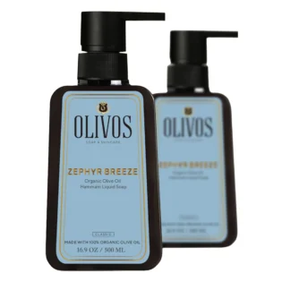 Olivos Turkish Hammam Liquid Olive Oil Soap, 2 × 16.91 fl. oz.