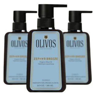 Olivos Turkish Hammam Liquid Olive Oil Soap, 3 × 16.91 fl. oz.