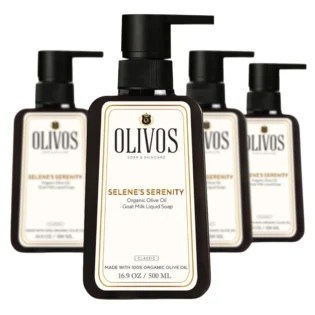 Olivos Goat Milk Liquid Olive Oil Soap, 4 × 16.91 fl. oz.