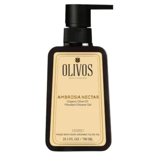 Olivos Ambrosia Nectar Mandarin and Olive Oil Shower Gel, 25.36 fl. oz.