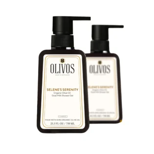 Olivos Goat Milk Olive Oil Shower Gel, 2 × 25.36 fl. oz.