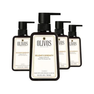 Olivos Goat Milk Olive Oil Shower Gel, 4 × 25.36 fl. oz.