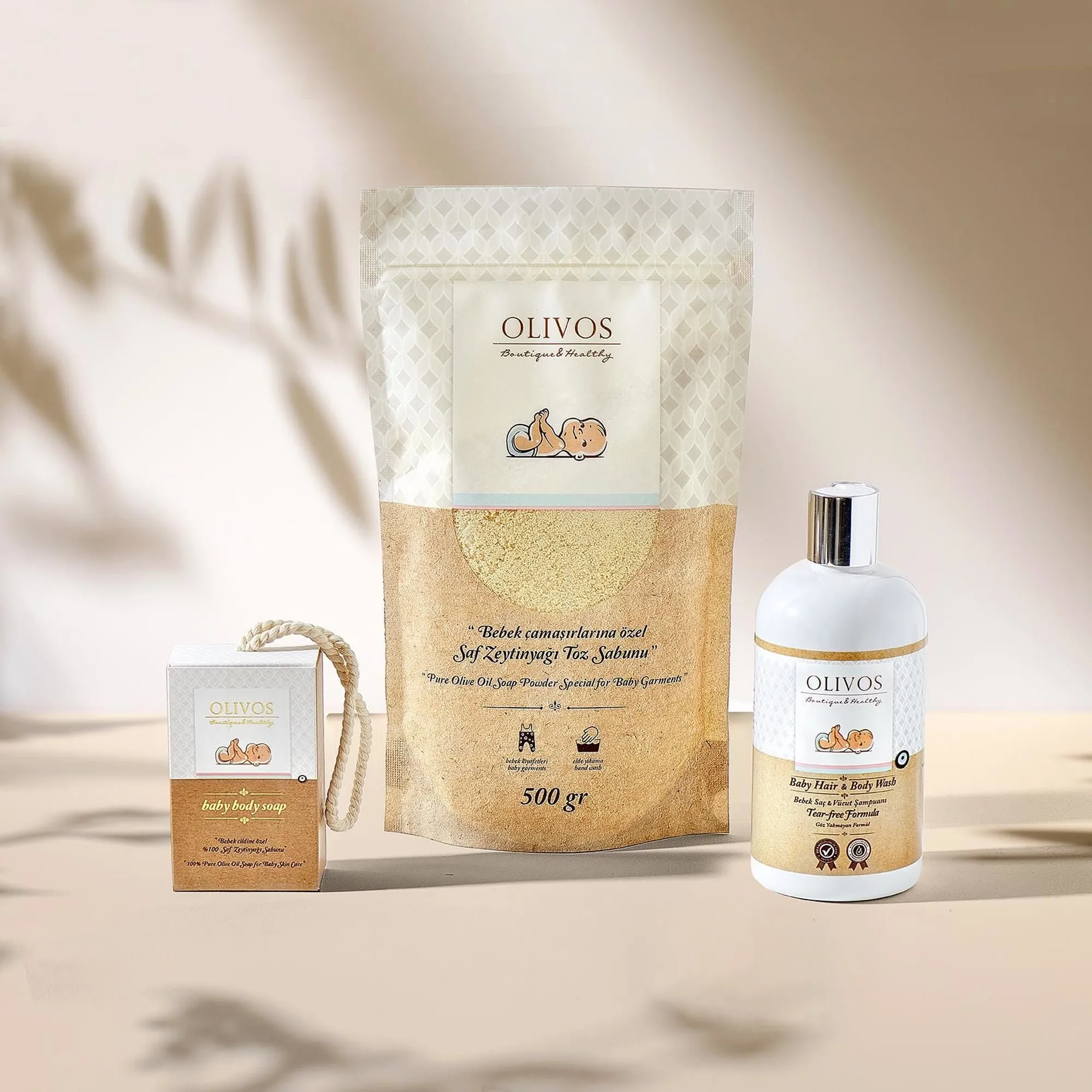 Olivos Baby Laundry Pure Olive Oil Soap Powder, 17.64 oz.