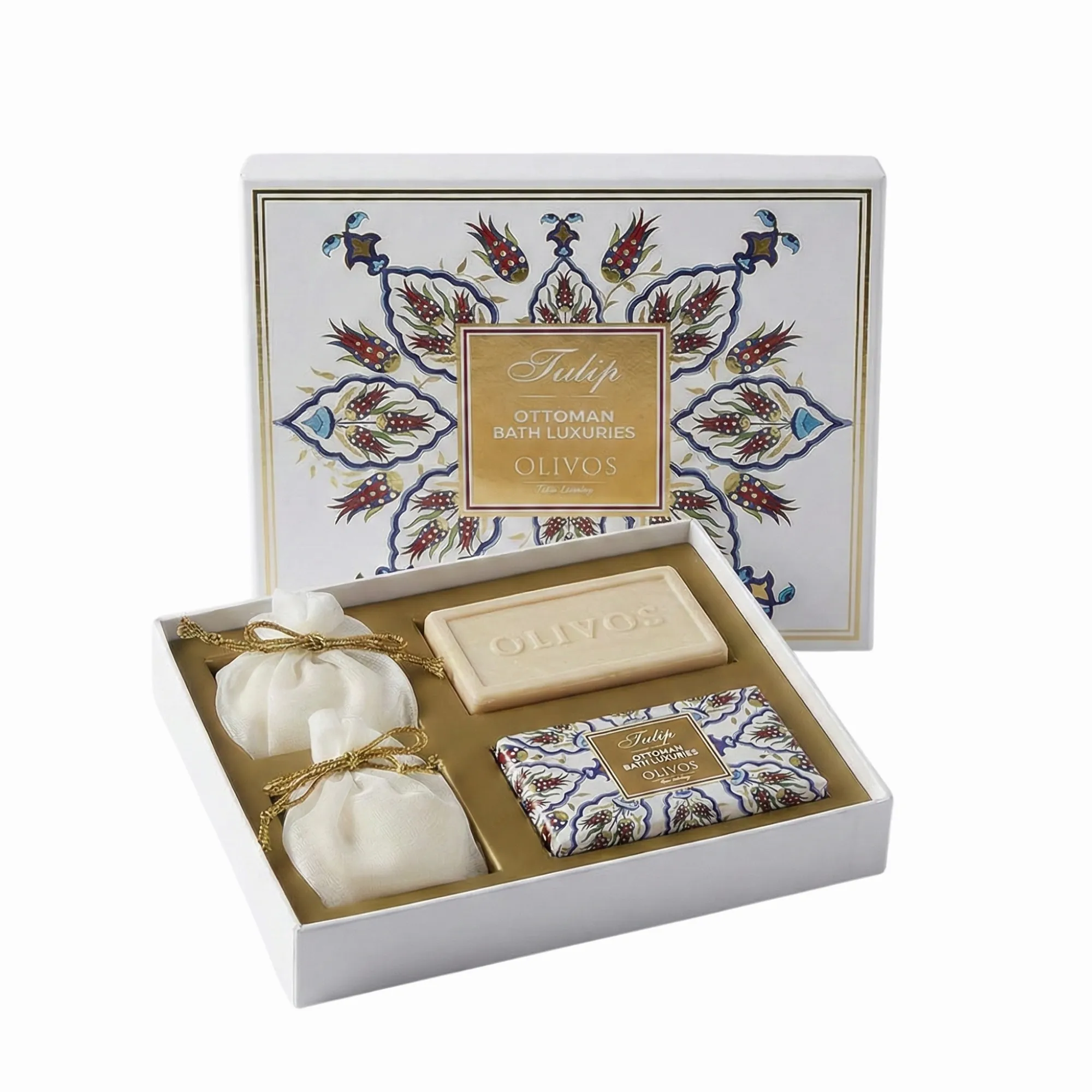 Olivos Ottoman Series Tulip Olive Oil Soap Gift Set