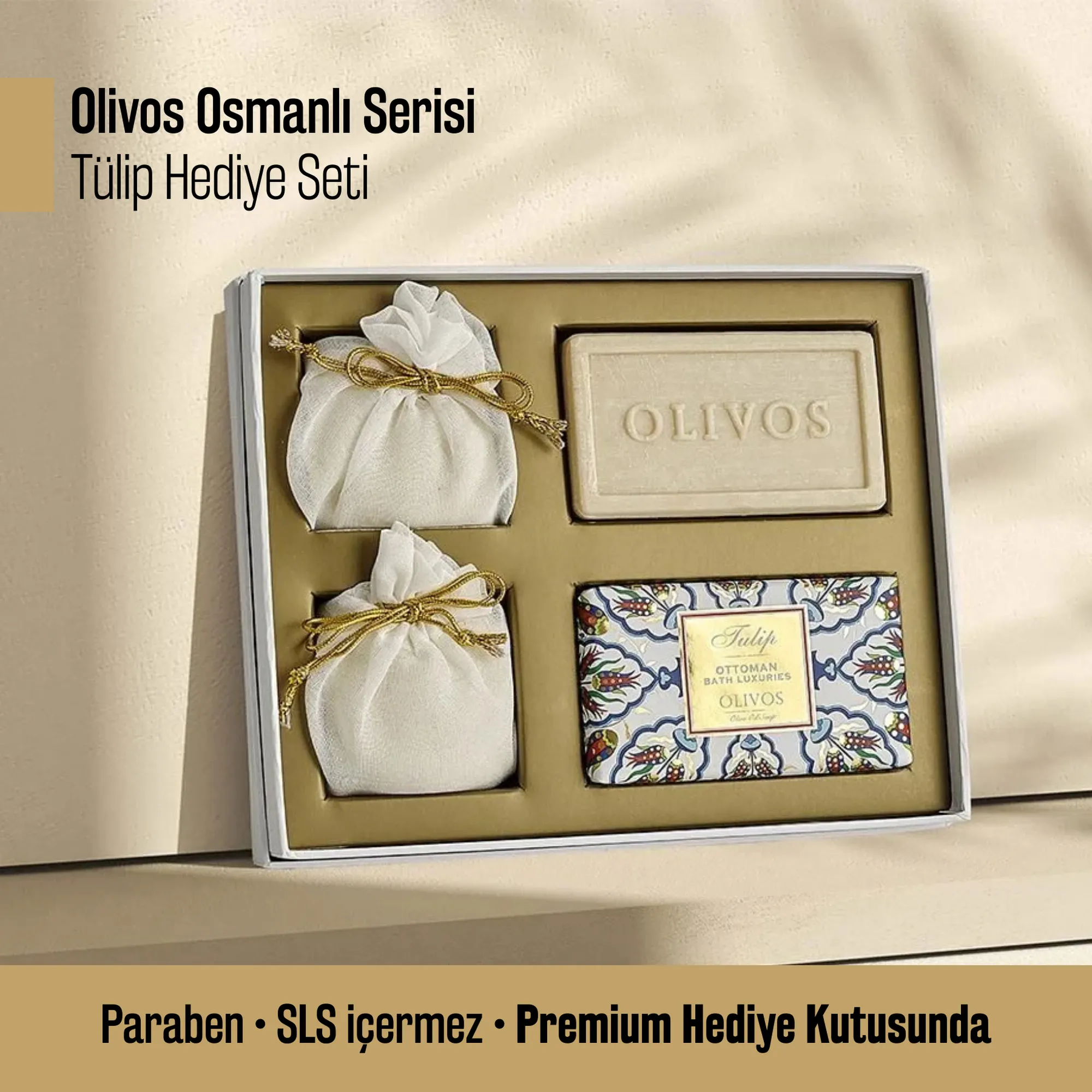 Olivos Ottoman Series Tulip Olive Oil Soap Gift Set