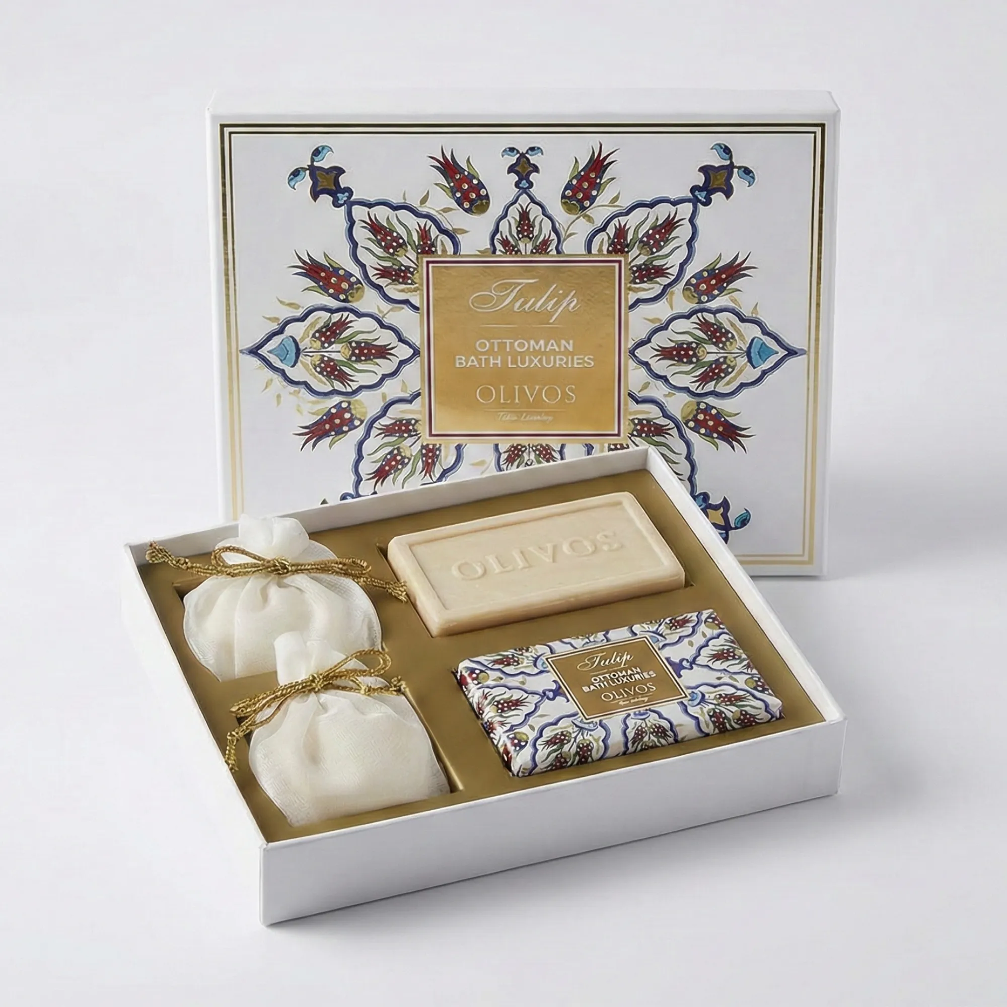 Olivos Ottoman Series Tulip Olive Oil Soap Gift Set