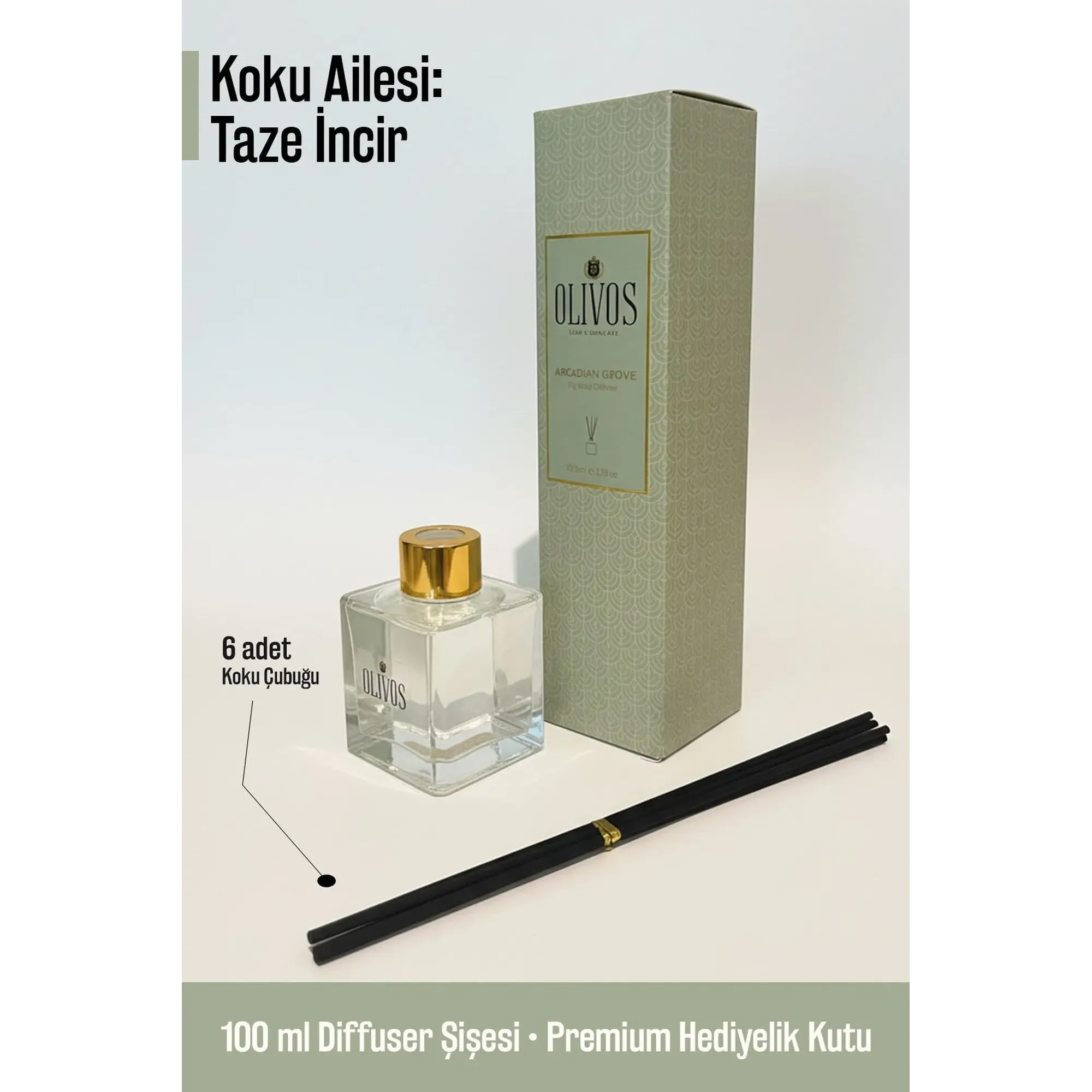 Olivos Arcadian Grove Fig Reed Diffuser, 3.38 fl. oz.