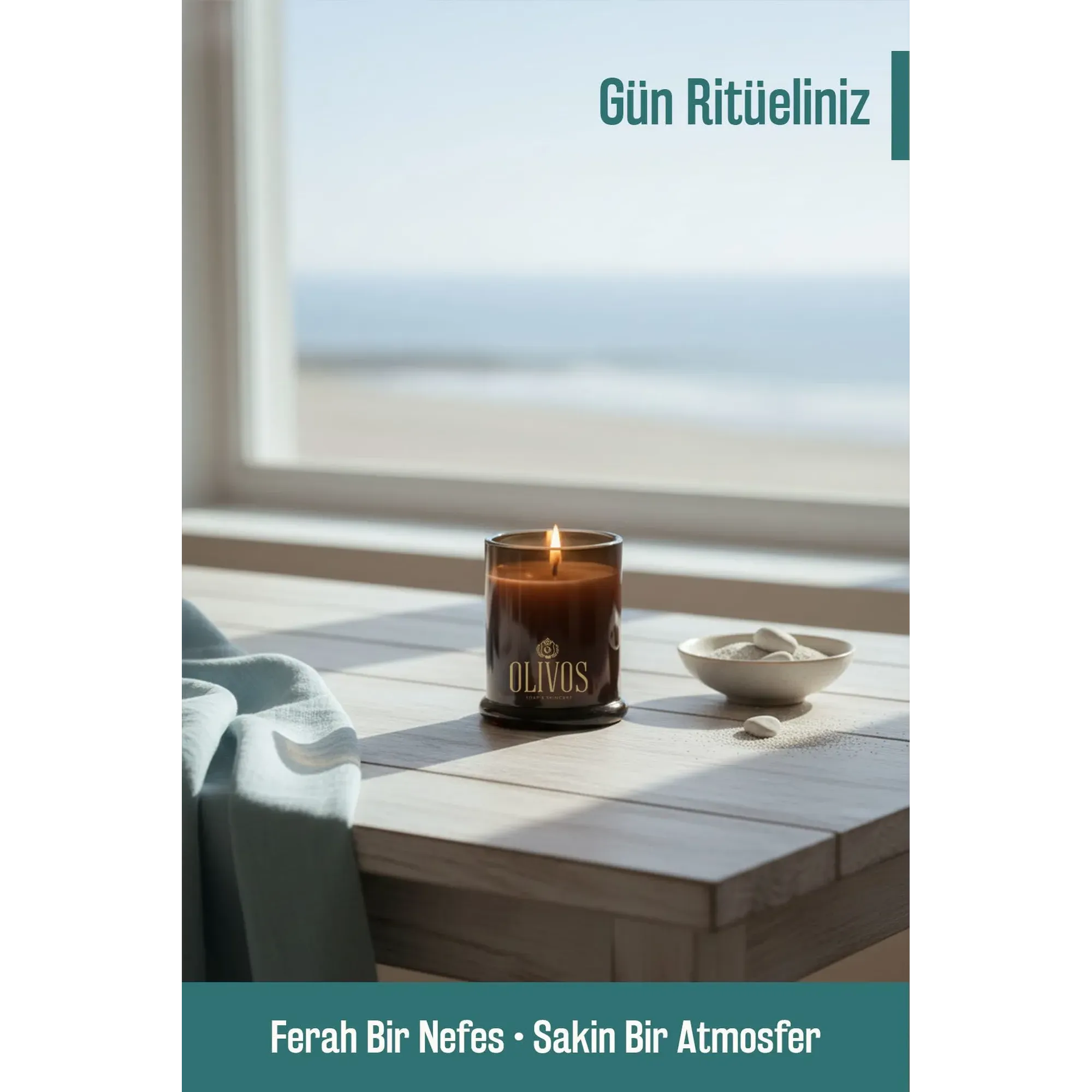 Olivos Tidal Whisper Ocean Breeze Scented Candle, 7.05 oz.