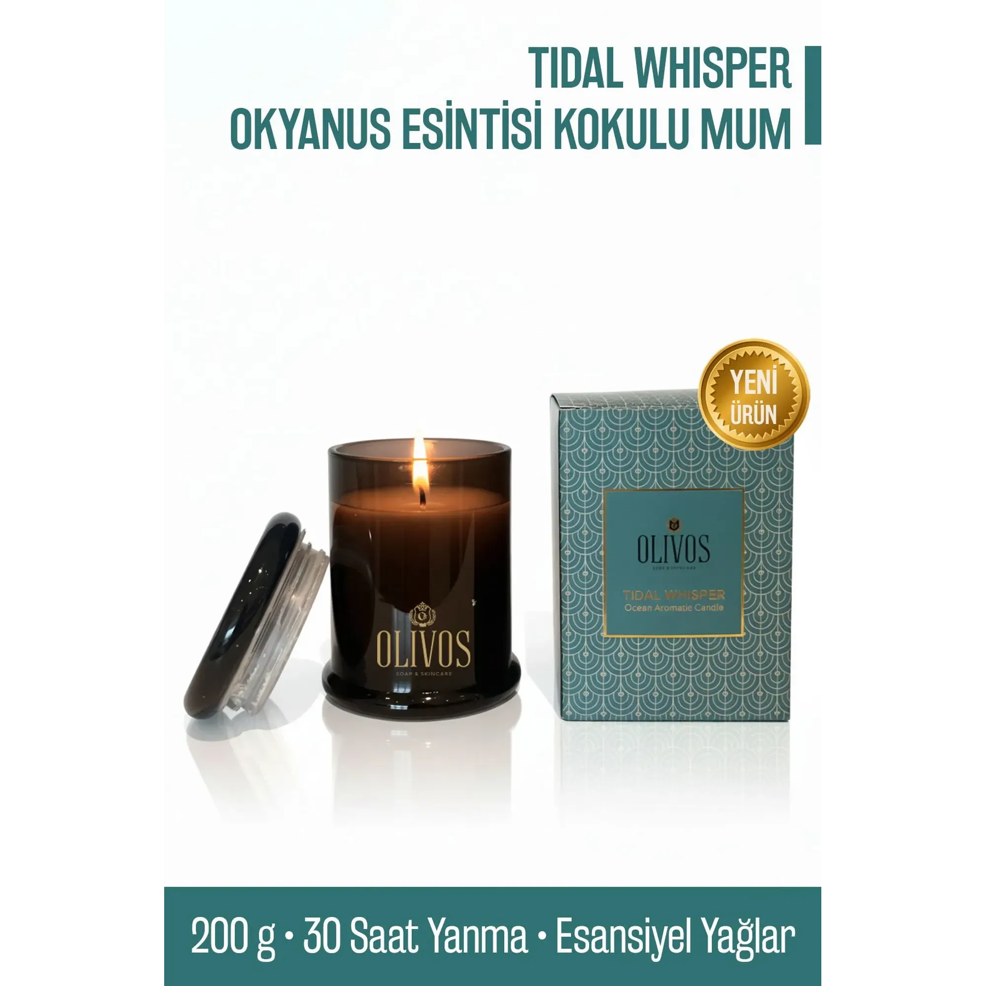 Olivos Tidal Whisper Ocean Breeze Scented Candle, 7.05 oz.